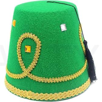 Green Fez Hat